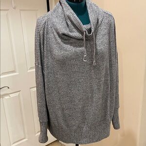 Time and Tru Heather Gray Cowl Neck Sweatshirt XXL